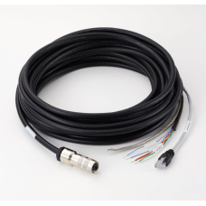 15m Power and Ethernet cable 90° 15m Power and Ethernet cable with M16 90deg connector, 1x flying lead, 1x RJ45 | 02AQL388