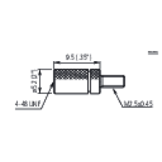 Adapter Indicator Contact Point M2,5x0,45 to 4-48 UNF | 21AAA012