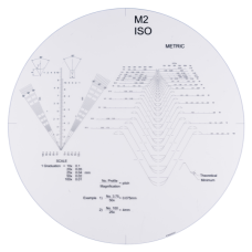 ISO Metric thread chart ø 340 mm  Overlay chart for measuring projector | 63AAA562