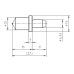 Rockwell diamond indenter, standard type with DAkkS calibration certificate conforming to ASTM E18 Class B with  function test | 63DIA004