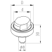 Blade pin  insert Ø 6,0-10,0mm CMM fixtures, eco-fix/eco-fixplus series | K550085