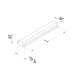 Clamping profile rail 400 mm opti-fix series | K550210