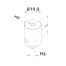 Location pin ø 20 mm CMM fixtures, eco-fix series | K551028