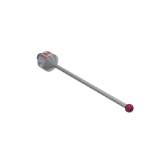 Stylus M5 ruby ball Ø4,0mm carbide stem Ø2,0mm, base titanium Ø11,0mm L 62,0mm, ML 52,0mm | K650085