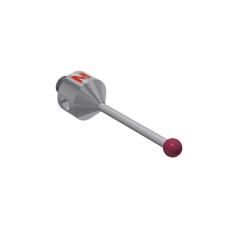 Stylus M5 ruby ball Ø4,0mm carbide stem Ø2,0mm, base titanium Ø11,0mm L 31,5mm, ML 21,5mm | K650088