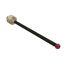 Stylus M5 ruby ball ø5,0mm Stylus M5, ruby ball Ø5mm, carbon fibre stem Ø3,5mm, titanium base Ø11mm, L72,5mm, ML63mm | K650177