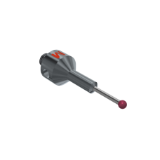 Stylus M5 ruby ball Ø2,5mm carbide stem step Ø4,0mm -Ø1,5mm, base titanium Ø11,0mm, L 30,75mm, ML 10,75mm | K650660