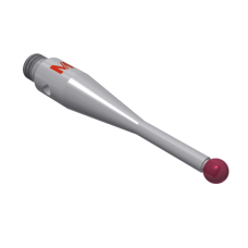 Stylus M3 ruby ball Ø2,0mm stainless steel stem Ø1,4mm, base stainless steel Ø4,0mm L 21,0mm, ML 8,0mm | K651147