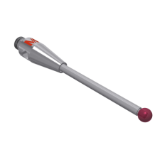 Stylus M2 ruby ball Ø1,5mm carbide stem Ø1,0mm, base stainless steel Ø3,0mm L 20,0mm, ML 12,5mm | K651250