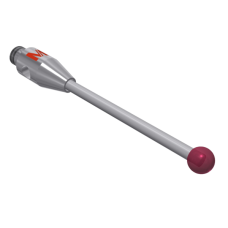 Stylus M2 ruby ball Ø2,0mm carbide stem Ø1,0mm, stainless steel base Ø3,0mm, L 20,0mm, ML 15,0mm | K651251