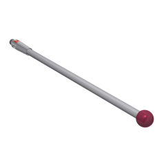 Stylus M2 ruby ball Ø4,0mm carbide stem Ø2,0mm, base stainless steel Ø3,0mm L 50,0mm, ML 50,0mm | K651269