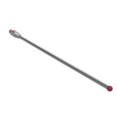 Stylus M2 ruby ball Ø2,0mm carbide stem Ø1,5mm, base stainless steel Ø3,0mm L 58,0mm, ML 52,0mm | K651323