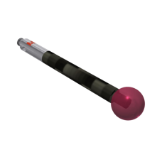 Stylus M2 ruby ball Ø6,0mm carbon fibre stem Ø3,0mm, base stainless steel Ø3,0mm L 30,0mm, ML 30,0mm | K651416