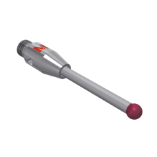 Stylus M3 ruby ball ø2,0mm carbide stem Ø1,5mm, base stainless steel Ø4,0mm L 20,0mm, ML 12,5mm | K651745