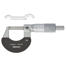 Outside Micrometer with  Heat Ins. Plate 0-25mm, 0,001mm | 102-311