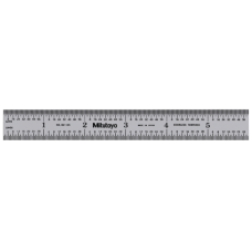 Steel Rule, Wide Rigid Rule 150mm/6", Metric/Inch | 182-105