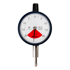 Dial Gauge, Flat Back, ANSI/AGD Type One Revolution, Shock- & Dustproof, 0,04", 0,0005" | 2977AB