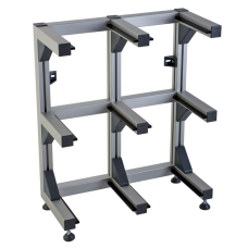 Rack for six pallets For loading receiver pallet system CMM fixtures, eco-fix series | K543812