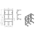 Rack for six pallets For loading receiver pallet system CMM fixtures, eco-fix series | K543812