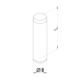 Straight pin ø 8 mm L = 30 mm CMM/Vision fixtures, eco-fix/eco-fixplus/opti-fix series | K550000