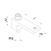 Fastening bracket, clamping range 39 mm - 41 mm opti-fix series | K550882