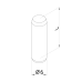 Straight pin  ø 6 mm L = 10 mm CMM fixtures, eco-fix/eco-fixplus/opti-fix series | K550887