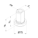 Slotted nut h = 15 mm CMM fixtures, eco-fix series | K551047