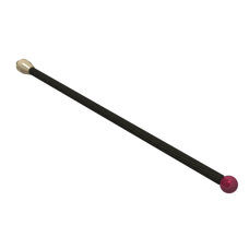 Stylus M5 ruby ball ø10,0mm Stylus M5, ruby ball Ø10mm, carbon fibre stem Ø6mm, titanium base Ø11mm, L195mm, ML187,63mm | K650198