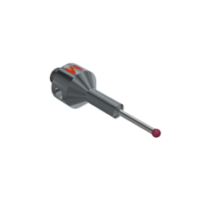 Stylus M5 ruby ball Ø2,0mm carbide stem step Ø4,0mm -Ø1,5mm, base titanium Ø11,0mm, L 31,0mm, ML 11,0mm | K650652