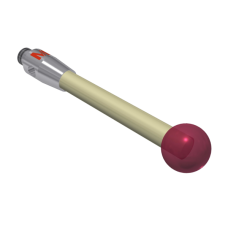 Stylus M2 ruby ball Ø4,0mm ceramic stem Ø2,0mm, base stainless steel Ø3,0mm L 20,0mm, ML 20,0mm | K651004