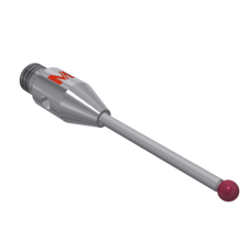 Stylus M3 ruby ball Ø1,5mm carbide stem Ø1,0mm, base stainless steel Ø4,0mm L 20,0mm, ML 12,5mm | K651112