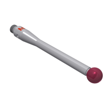 Stylus M3 ruby ball Ø4,0mm stainless steel stem Ø2,5mm, base stainless steel Ø4,0mm L 31,0mm, ML 27,0mm | K651151