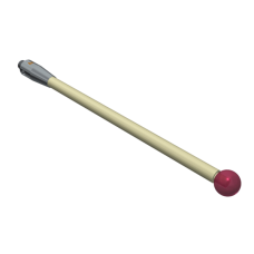 Stylus M4 ruby ball Ø8,0mm ceramic stem Ø4,5mm, base stainless steel Ø7,0mm L 50,0mm, ML 100,0mm | K651184