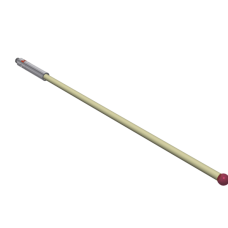 Stylus M2 ruby ball Ø3,0mm ceramic stem Ø2,0mm, base stainless steel Ø3,0mm L 83,5mm, ML 68,5mm | K651325