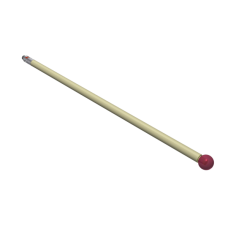 Stylus M2 ruby ball Ø5,0mm ceramic stem Ø3,0mm, base stainless steel Ø3,0mm L 97,5mm, ML 97,5mm | K651328