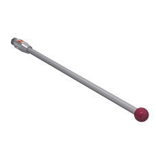 Stylus M3 ruby ball Ø4,0mm carbide stem Ø2,0mm, base stainless steel Ø4,0mm L 57,0mm, ML 53,0mm | K651333