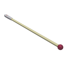 Stylus M3 ruby ball Ø8,0mm ceramic stem Ø4,0mm, base stainless steel Ø6,0mm L 130,0mm, ML 110,0mm | K651334