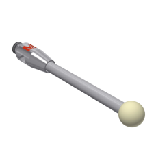 Stylus M2 zirconium oxide ball Ø3,0mm carbide stem Ø1,5mm, base stainless steel Ø3,0mm L 20,0mm, ML 16,5mm | K651430