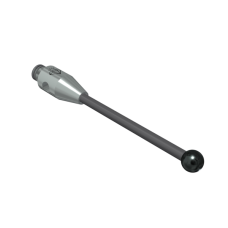 Stylus M3 diamond coated ball 1,05mm carbide stem Ø0,8mm, stainless steel base Ø4mm, L22mm, ML12mm | K651925