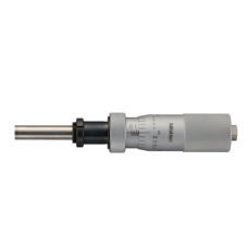 Micrometer Head, Medium-sized Type with D=8mm Spindle, 0-1", 0,001", Flat, with Clamp Nut/Spindle Lock, w/o Ratched | 151-242-10