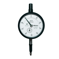 Dial Gauge, Flat Back, ISO Type IP64, 10mm, 0,01mm | 2046AB-60