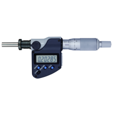 Digital Micrometer Head, IP65 0-1", Flat Spindle, Clamp Nut, 0,5" Stem | 350-382-30