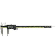 Digital ABS AOS Caliper, ID/OD Carb. Ja. Inch/Metric, 0-12", Thumb R., Data Outp | 500-168-30