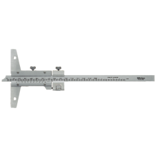 Vernier Depth Gauge 0-150mm, 0,02mm, Fine adjustment | 527-101