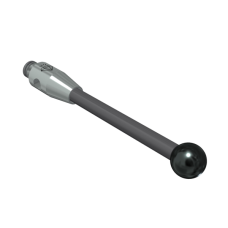 Stylus M2 diamond coated ball 3,05mm carbide stem Ø1,5mm, stainless steel base Ø3mm, L20mm, ML17mm | K650250