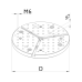 Adapter plate ø 200 mm FMI fixtures, eco-fix series | K551039