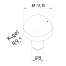 Sphere top ø 20 mm CMM fixtures, eco-fix/eco-fixplus series | K551072