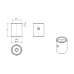 Magnetic receiver ø 20 mm CMM fixtures, eco-fixplus series | K551242