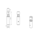 Adjustable location pin M6 CMM fixtures,eco-fixplus series | K551249