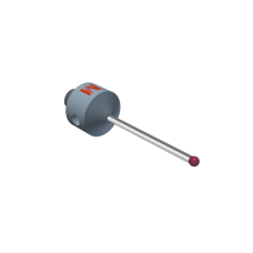 Stylus M5 ruby ball Ø2,0mm carbide stem  Ø1,5mm , stainless steel base Ø11,0mm, L 32,5mm, ML 23,5mm | K650686